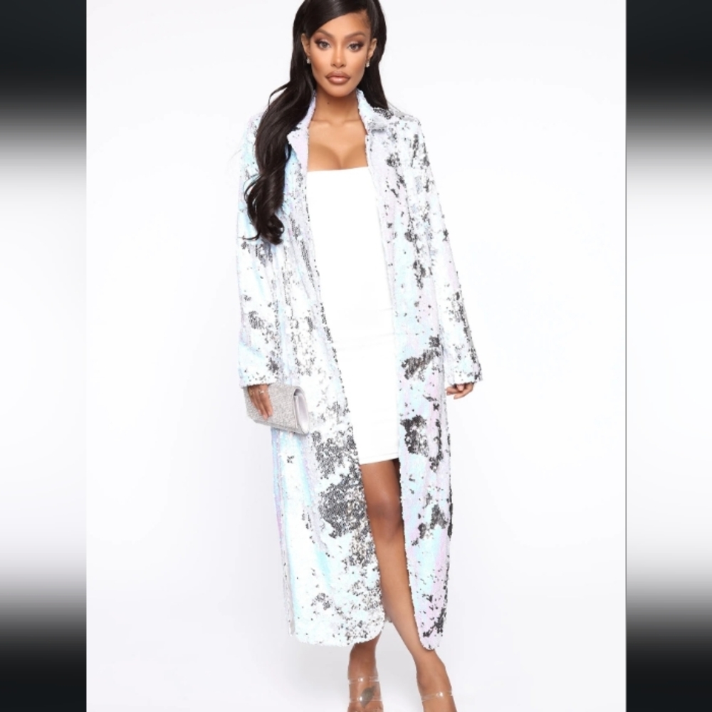 Sequin Maxi Blazer